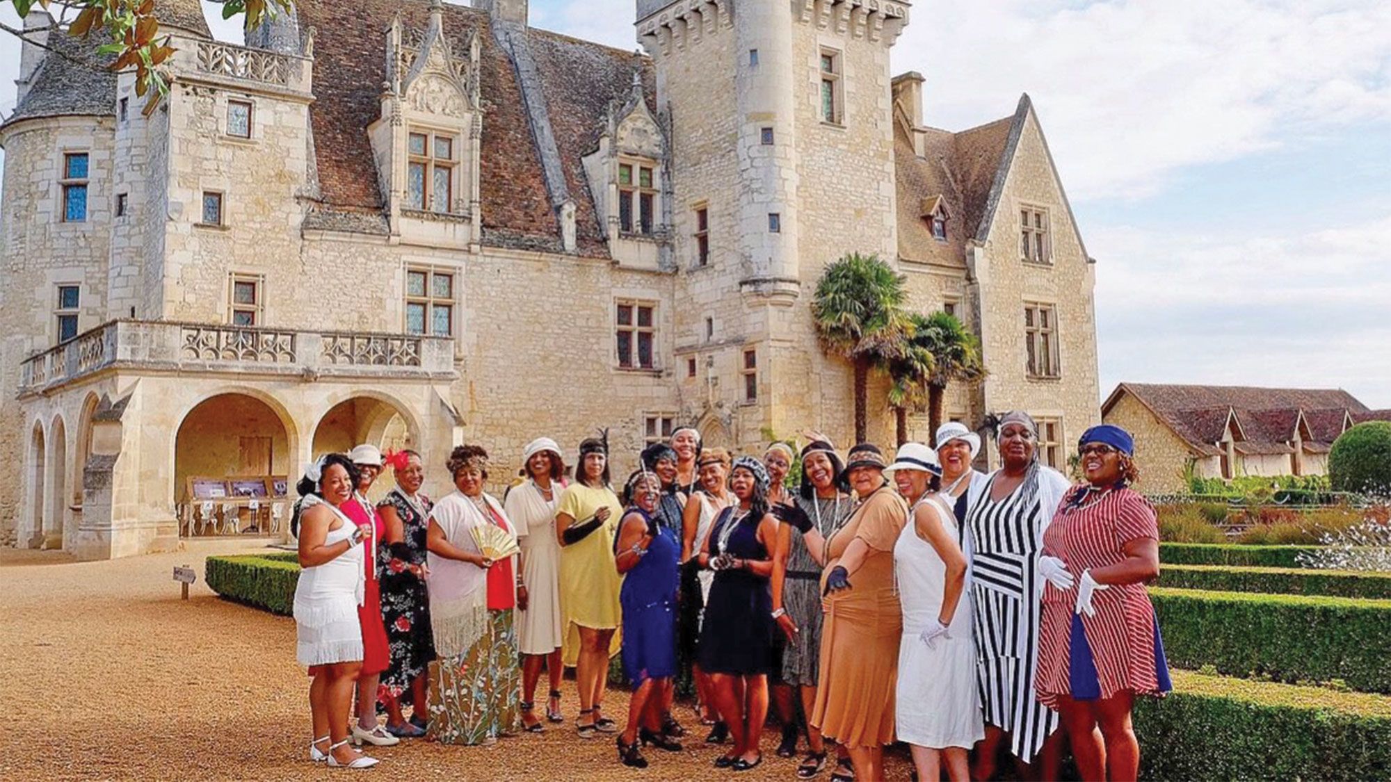 Guests on one of Tracey Friley’s “Searching for Josephine” tours in Paris. (Photo by Tracey Friley)