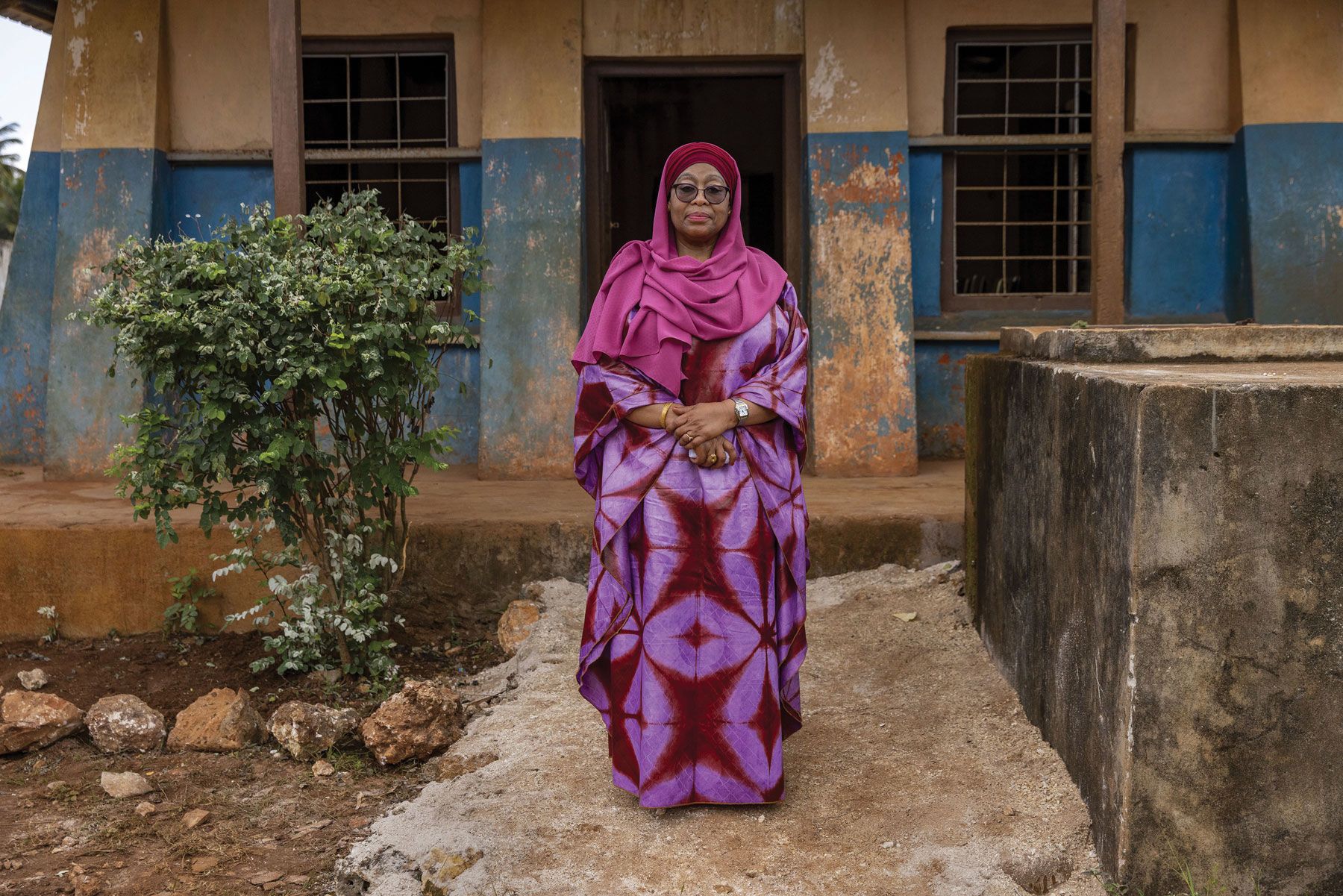 Tanzania president Samia Suluhu Hassan in her native Zanzibar.&nbsp;(Photo by Karen Ballard)