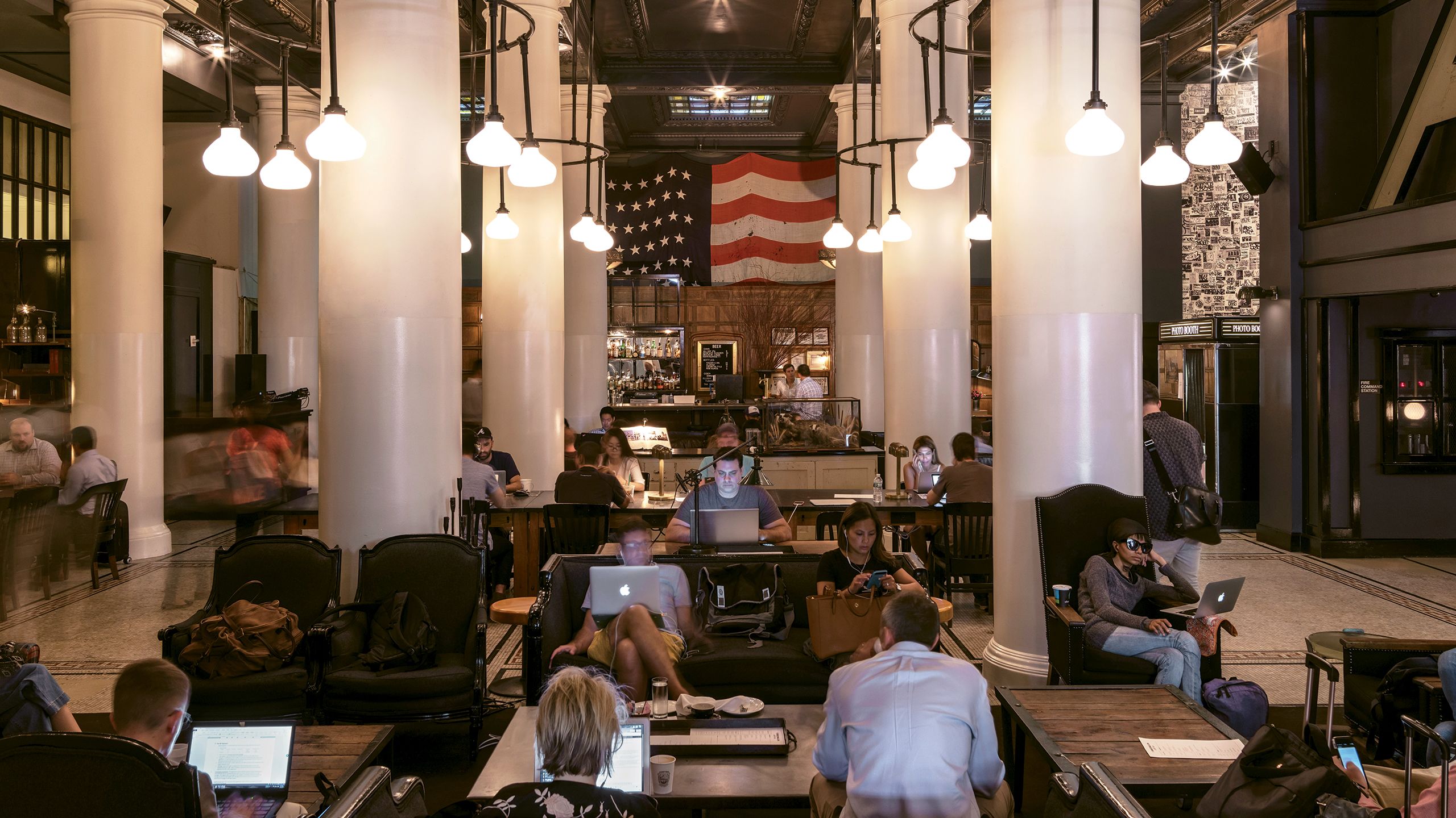 The Ace Hotel New York, which opened in 2009, helped to popularize the idea of the hotel lobby as a communal work/play space.