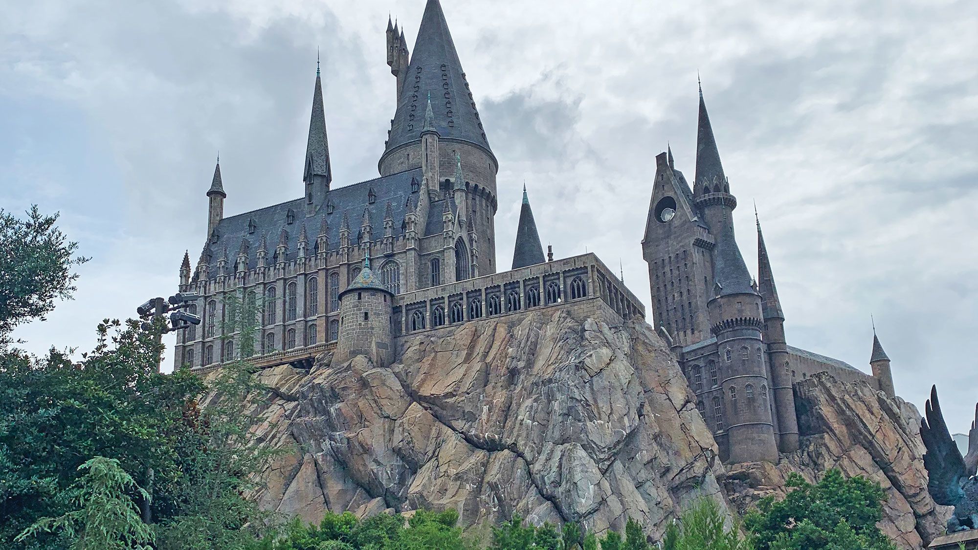 Hogwarts Castle houses the Harry Potter and the Forbidden Journey dark ride at Universal Orlando’s Wizarding World of Harry Potter. (TW photo by Jamie Biesiada)