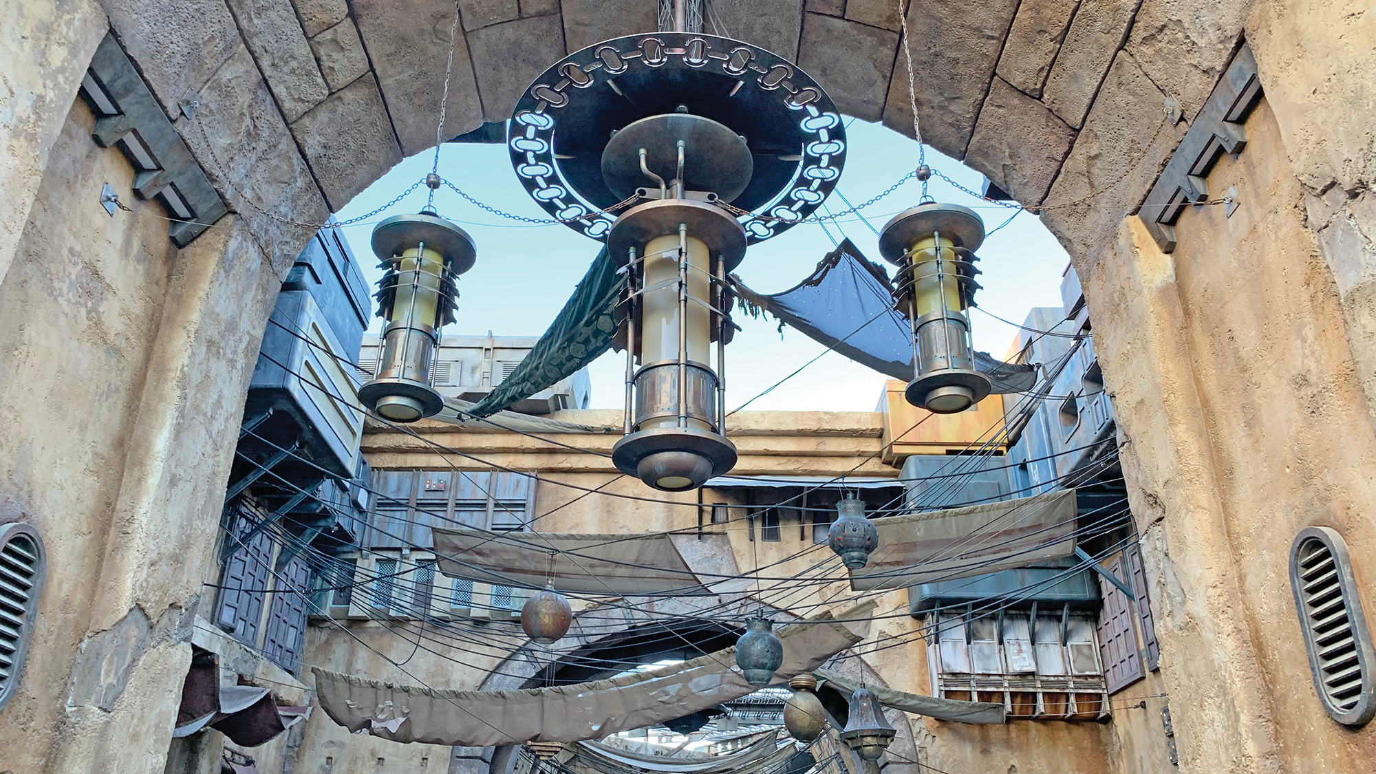 Everything at Galaxy’s Edge is meant to immerse guests in the ‘Star Wars’ universe. (TW photo by Jamie Biesiada)