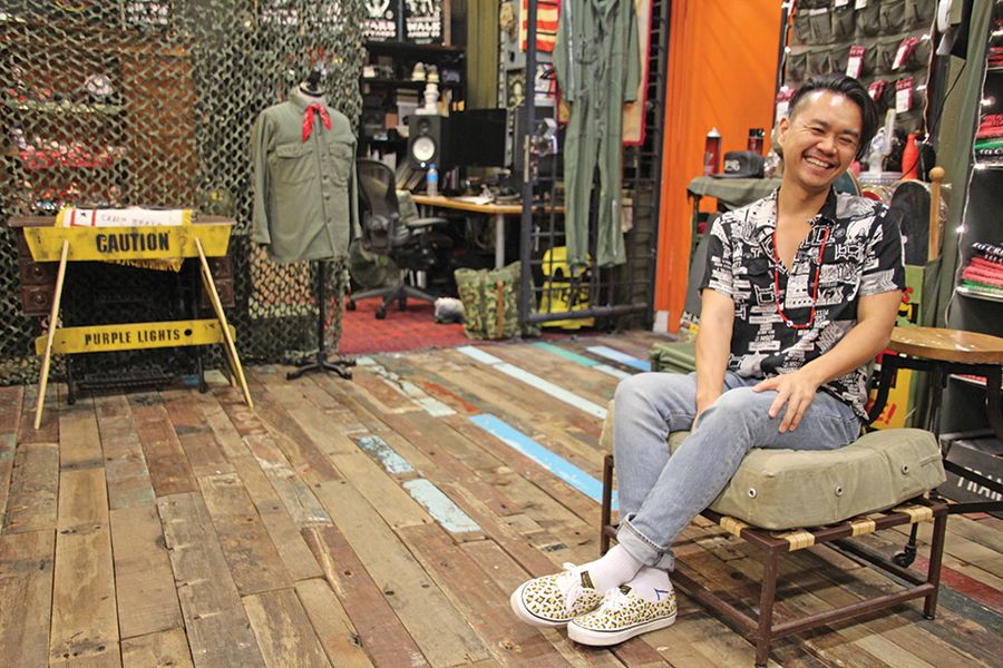 Mark Ong of SBTG, an apparel company that has customized sneakers for clients including former NBA star Kobe Bryant. TW photo by Eric Moya