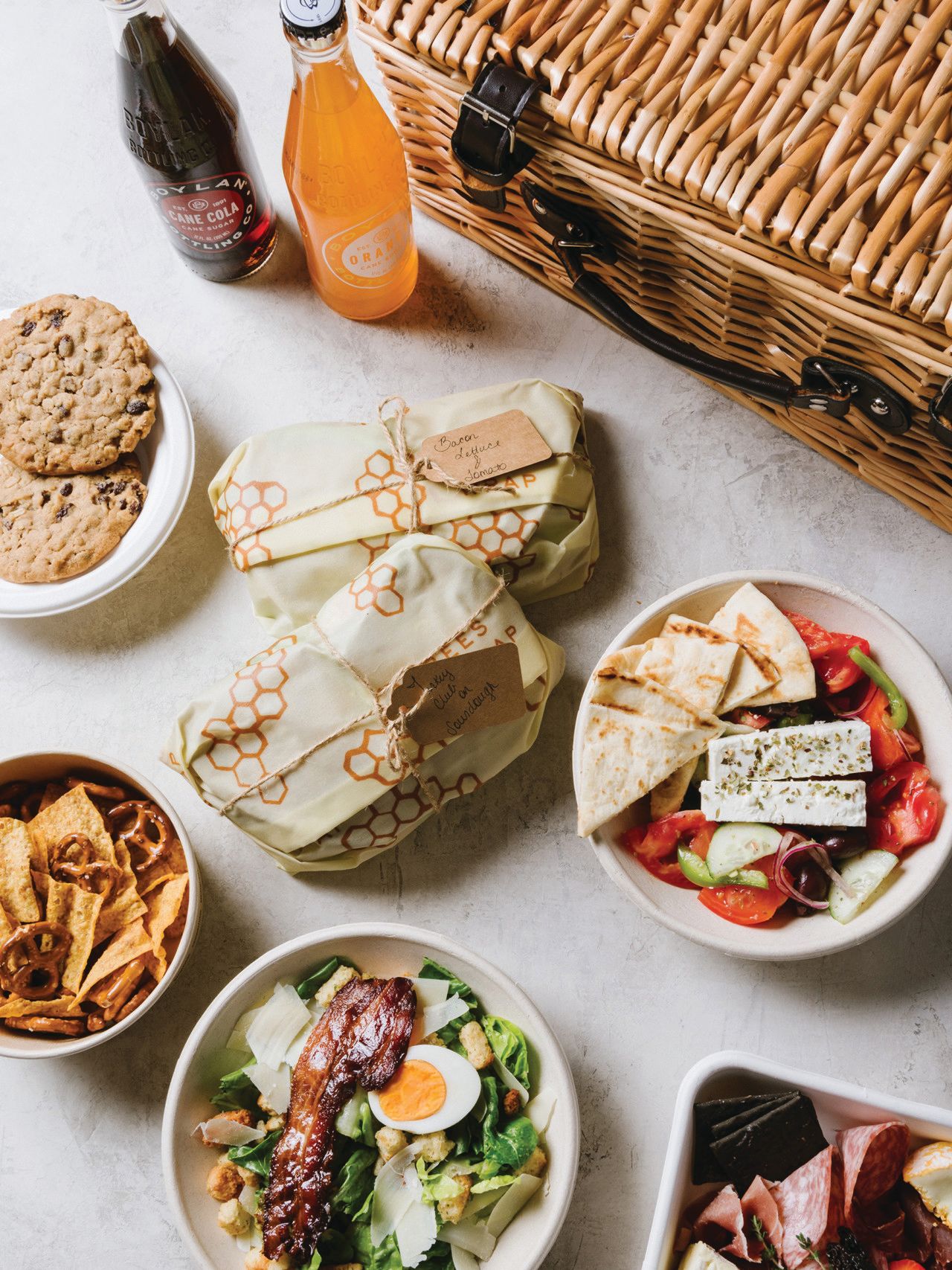 The Four Seasons Hotel New York Downtown launched a Picnic in the Park experience last fall, with a picnic Basket curated by the property’s executive chef, Maria Tampakis. (Courtesy of Four Seasons Hotel Downtown)