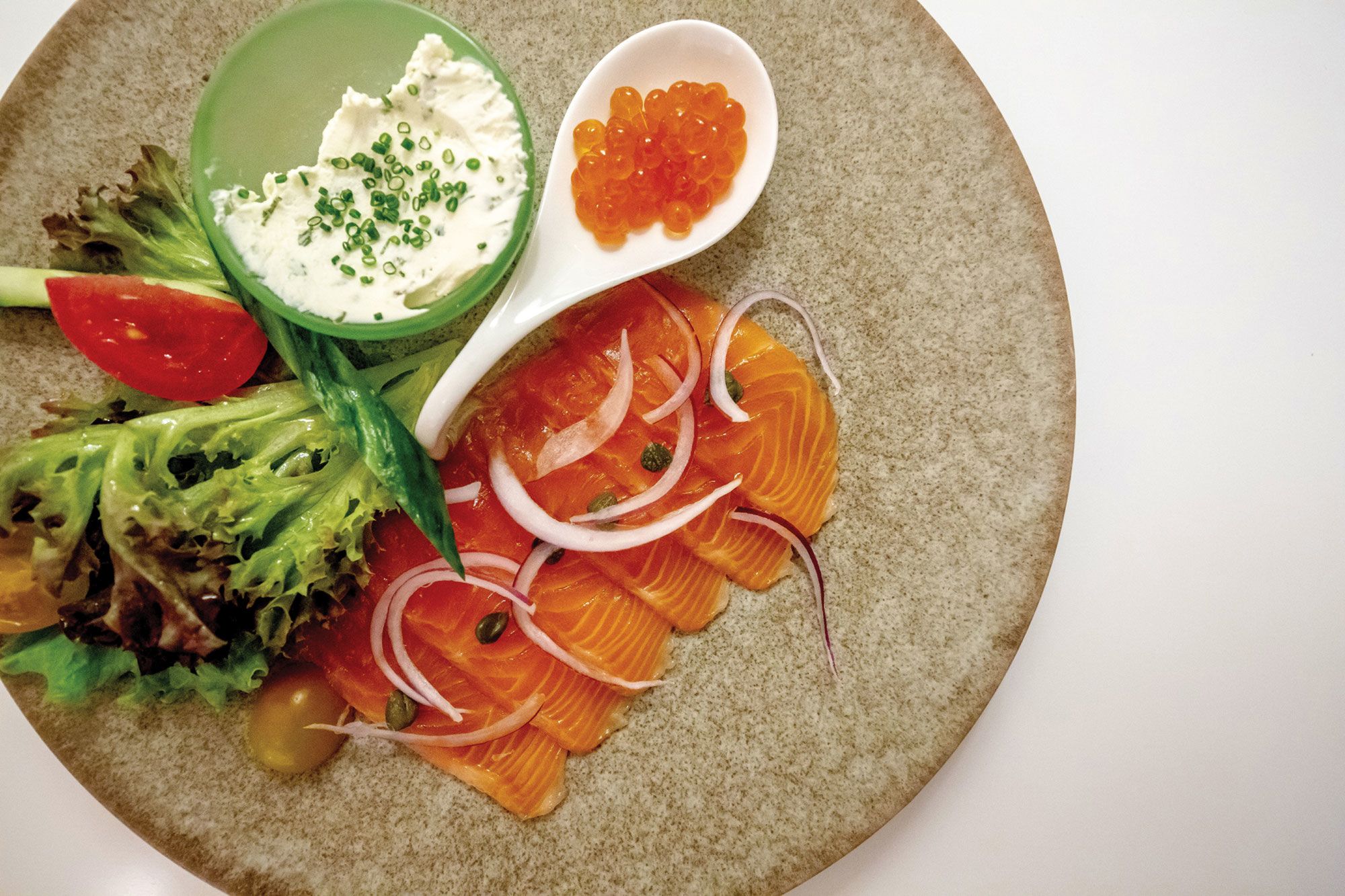 House-cured gravlax served at Sensei by Nobu. (Photo by Aleks Danielle/ Courtesy Sensei Lanai, A Four Seasons Resort)