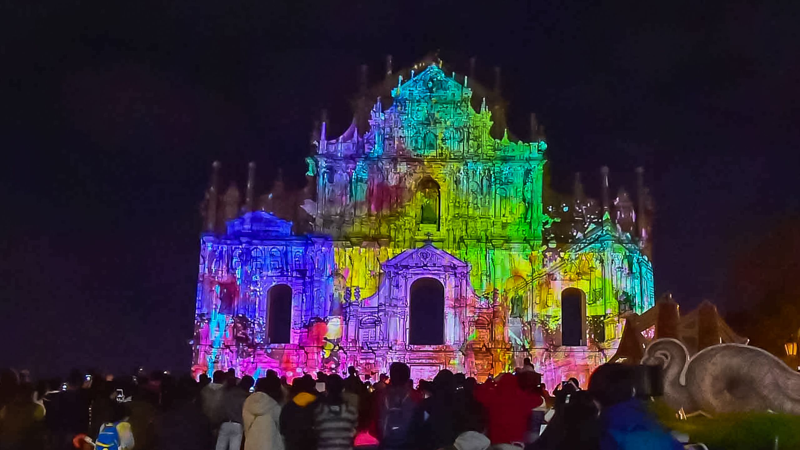 Dazzling lights abound at the Macao Light Festival.