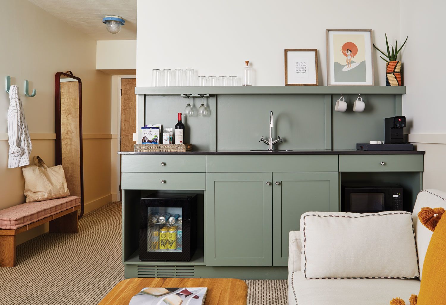 A guestroom at the Wayfinder in Newport, R.I., which had to rethink several operational aspects when it opened in May.