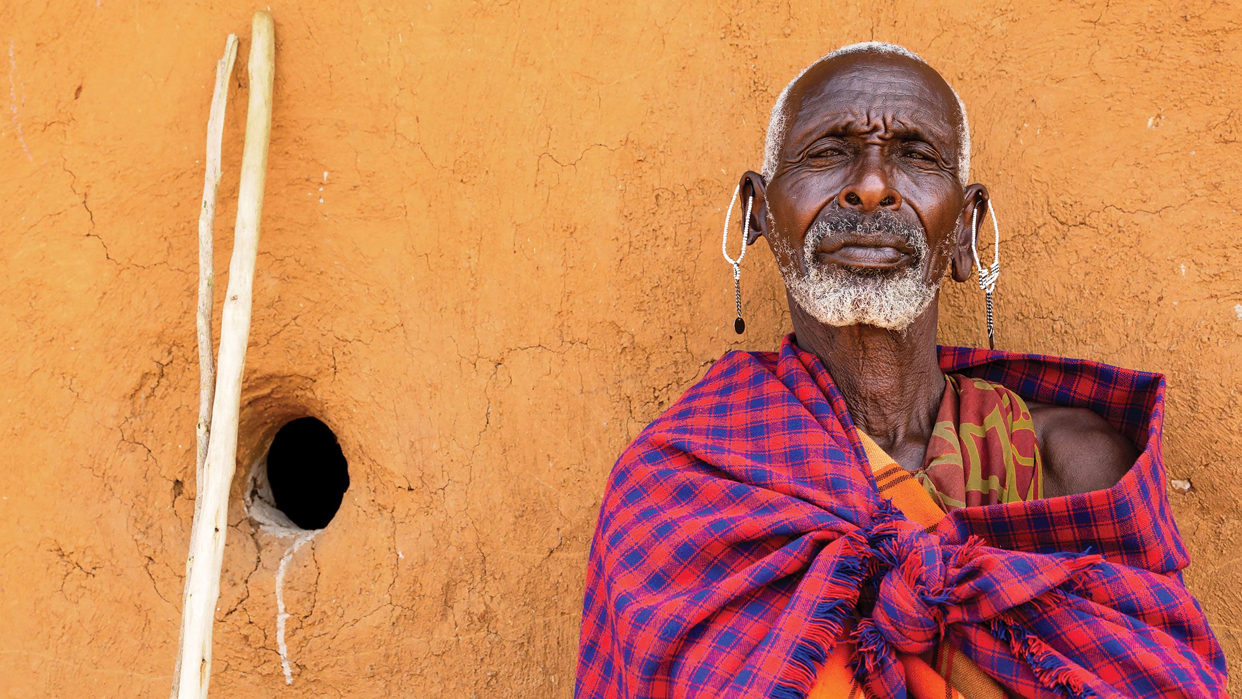 An elder at a Masai Mara village in a visit arranged by the Fairmont Mara Safari Club. Photo by Susan Portnoy