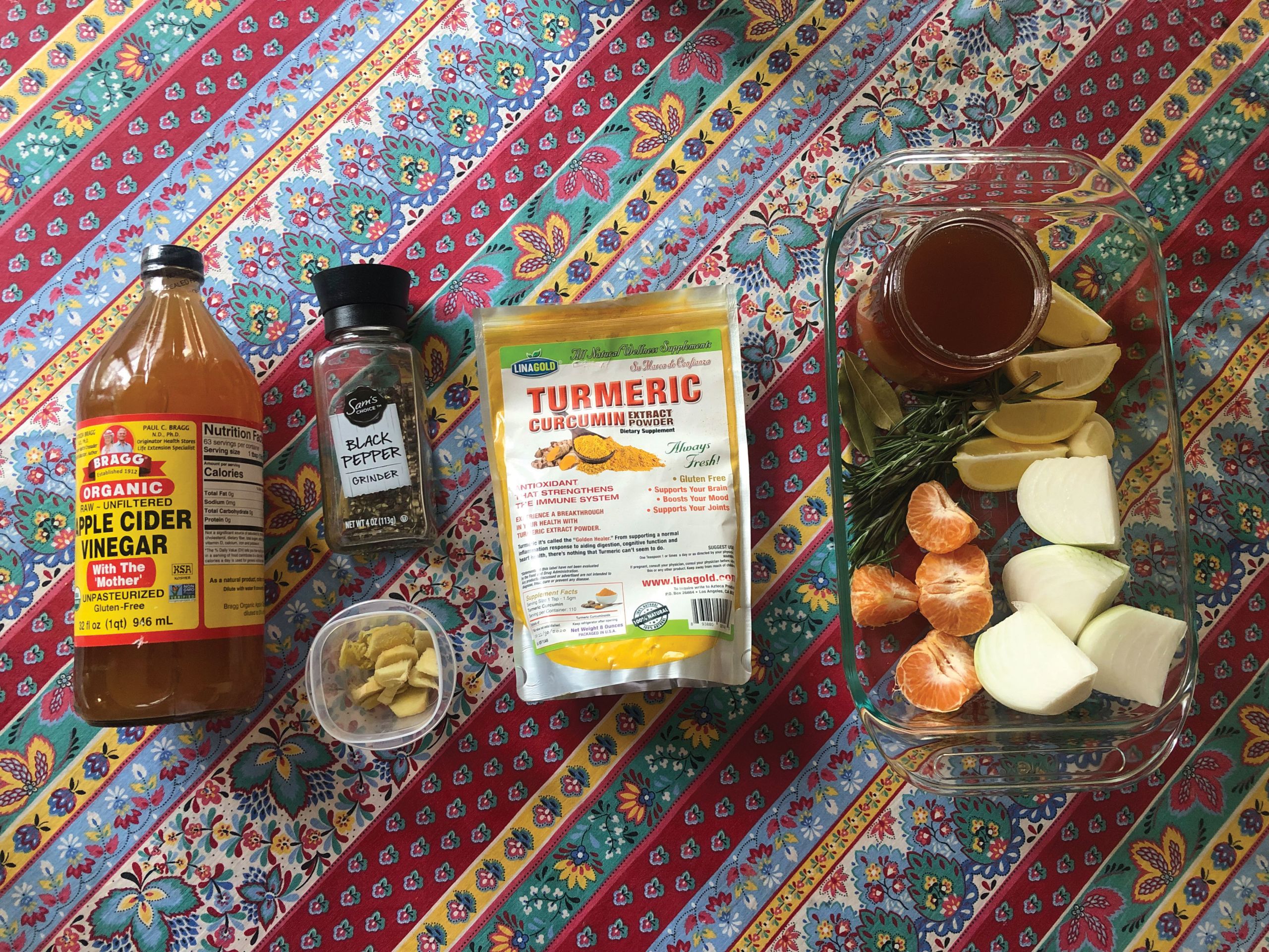 The ingredients sourced from her pantry and fridge (except for fresh thyme). (TW photo by Christina Jelski)