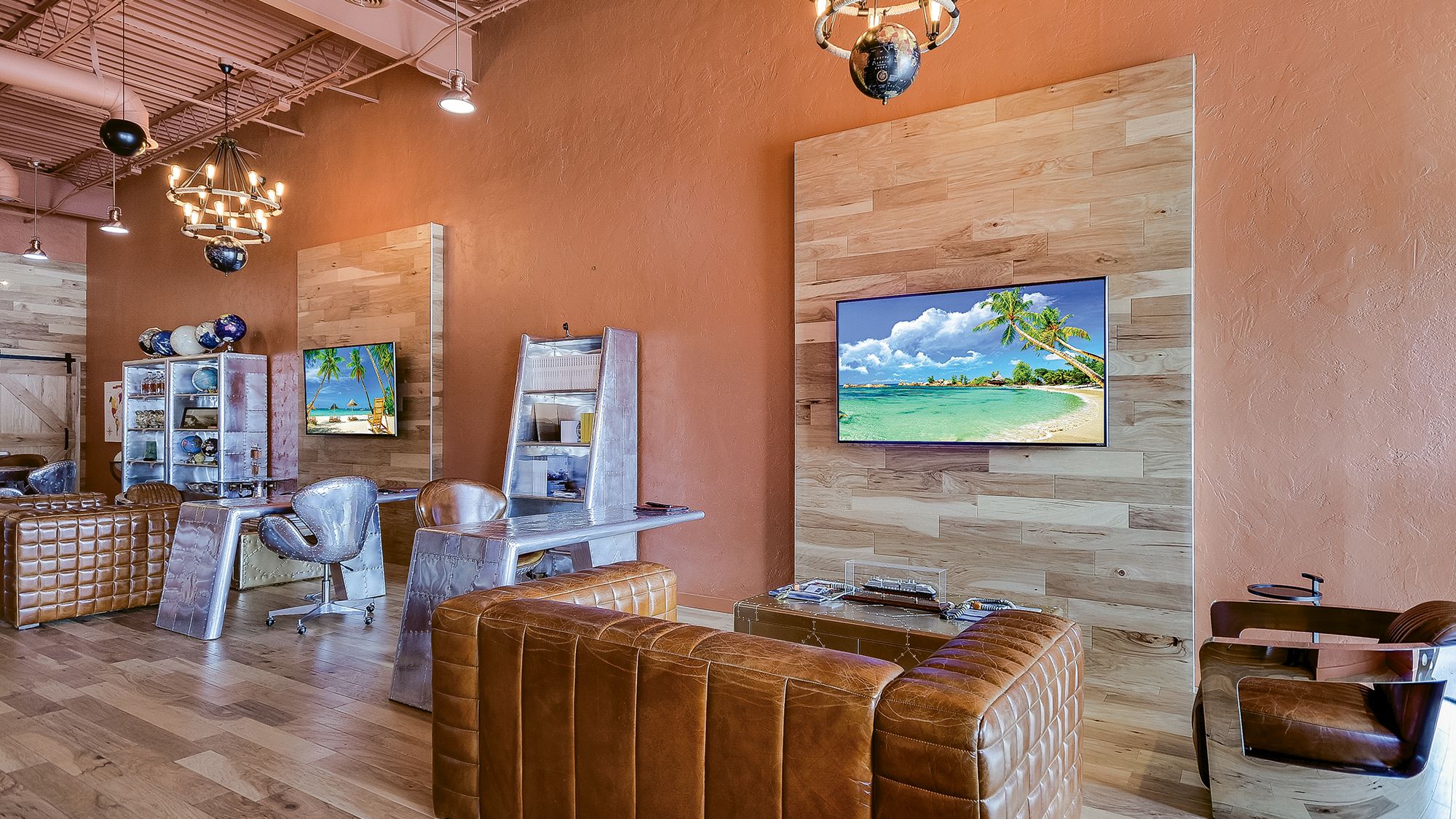 After initially opening five and a half years ago as a coffee and wine bar crossed with a travel agency in downtown Austin, Departure Lounge in 2017 moved to an upscale shopping center in West Lake Hills, Texas. The agency is no longer a public bar, but instead serves coffee and wine to its customers; the shift has proven successful, and founder Keith Waldon has international growh aspirations for his agency.