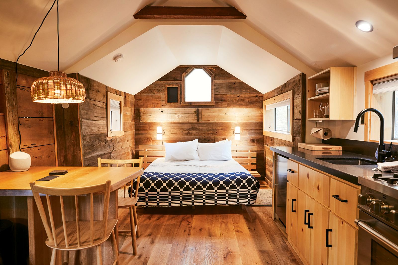 A cabin interior at Wylder Hope Valley. (Photo by Ren Fuller)