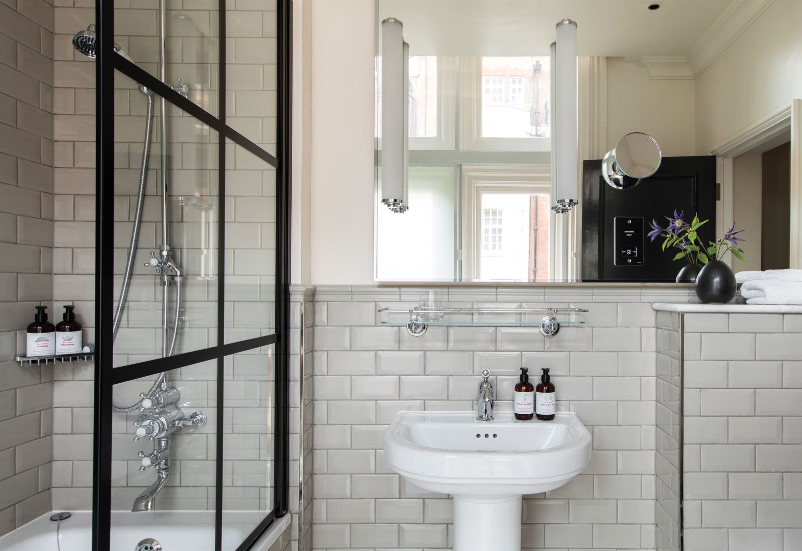 Bulk bathroom amenities at InterContinental Hotel Group’s (IHG) Kimpton Fitzroy London. In July, IHG became the first major player to announce a companywide transition to bulk-size offerings.