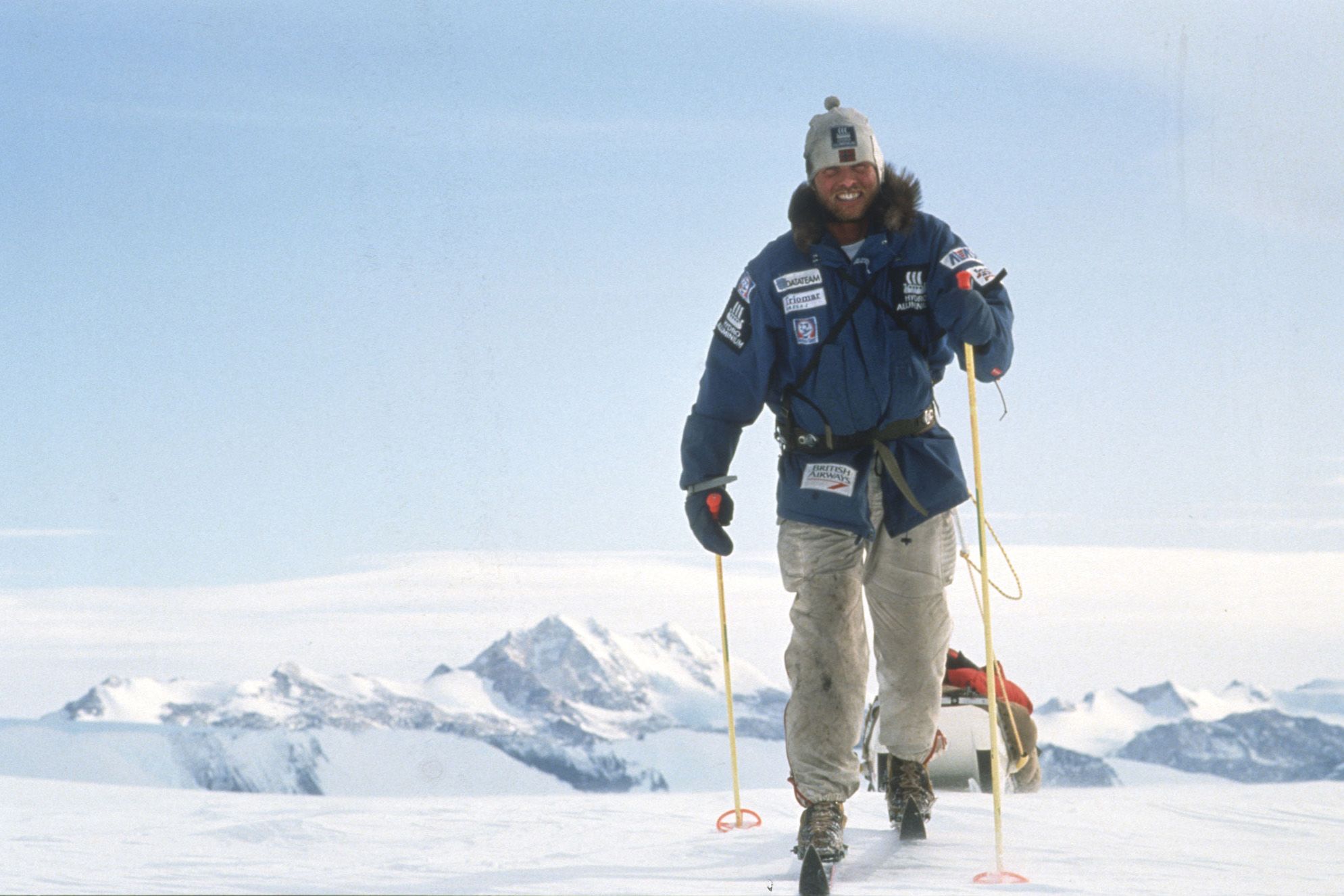 Erling Kagge, on his solo trek to the South Pole. (Photo courtesy of Erling Kagge)