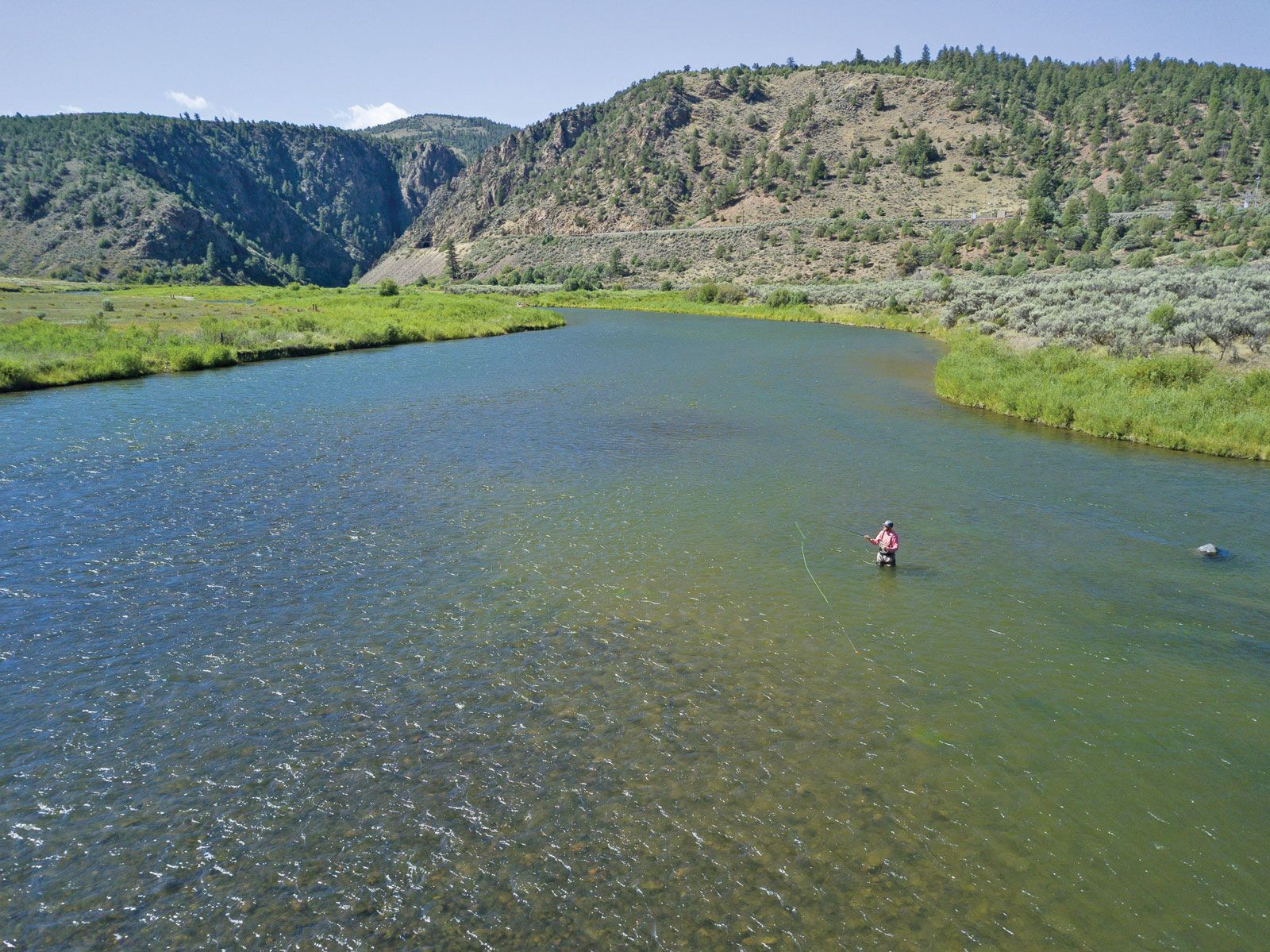 A fly-fishing outing from Colorado’s Grand Hyatt Vail. (Courtesy of Hyatt)