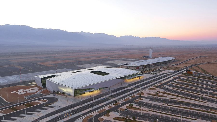 Ilan and Assaf Ramon Airport opened in January and welcomed its first international flight in March. (Photo courtesy of Mann Shinar Architects and Planners in partnership with Moshe Zur Architects)