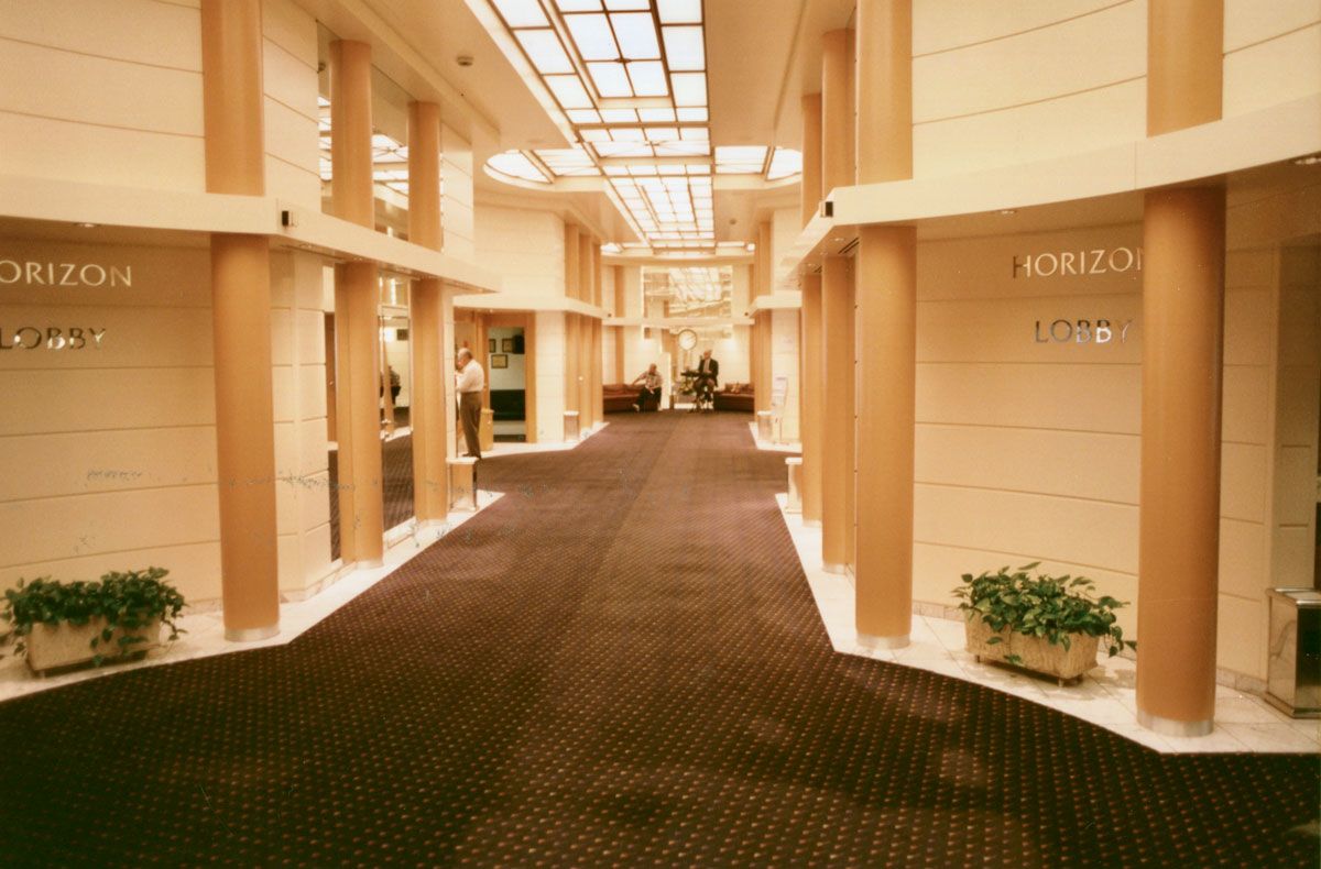 Guests entered the Horizon via the aptly named Horizon Lobby, which was quite modest compared to the multi-deck atriums aboard the current Celebrity Cruises fleet.