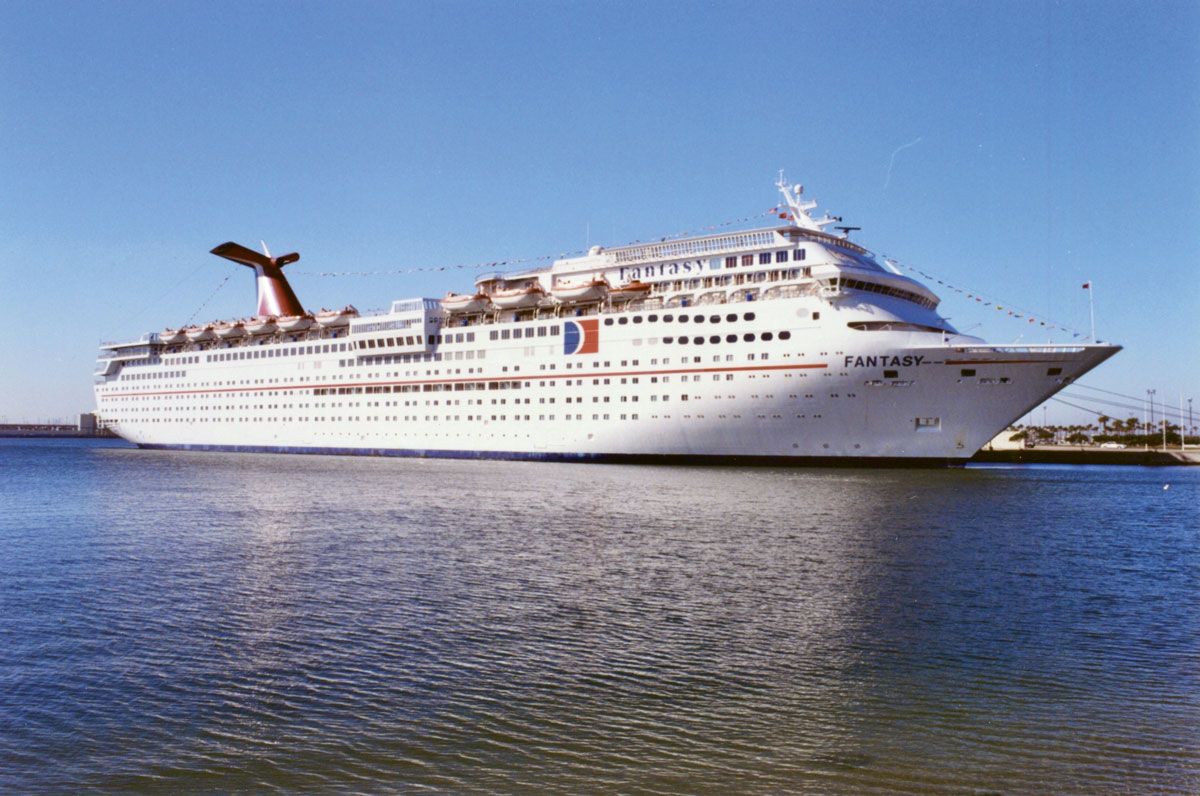 The first in one of the most successful cruise ship platforms ever, the 70,367 gross ton Carnival Fantasy was built in 1990 as the Fantasy. The Carnival Fantasy also has the dubious distinction of being the first Carnival ship to be sold for scrap while still in Carnival service and is now being broken up at Aliaga, Turkey.