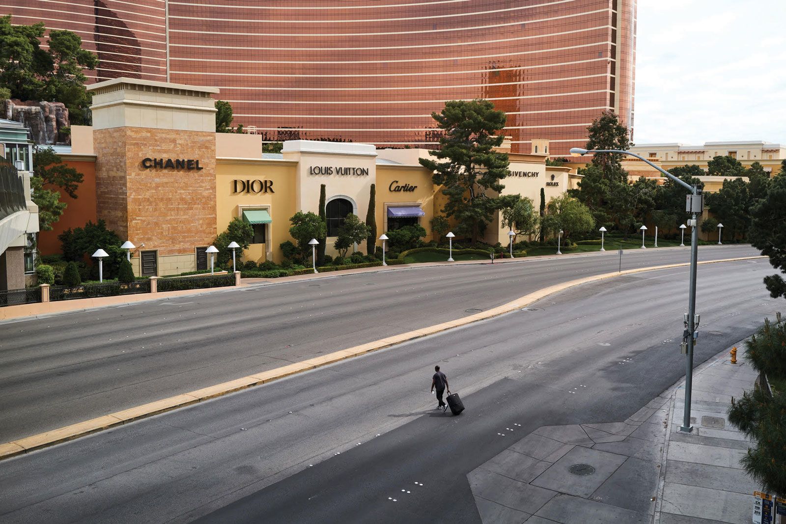 Image of the upscale shops at the Wynn Esplanade taken at the beginning of the pandemic in March. (Photos courtesy of UNLV Special Collections and Archives/Aaron Mayes)